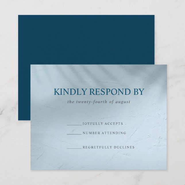 Water and Ice Elemental RSVP Card (Front/Back)