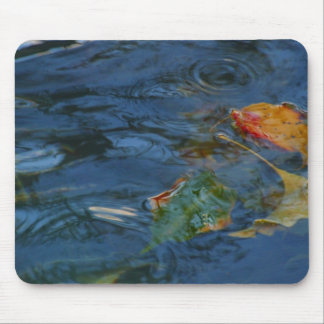 Water and Leaves Mousepad