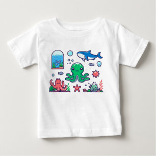 Water Animals Baby Bodysuit Ocean Fun for Babies