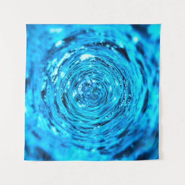 Water aqua tunnel liquid tapestry (Front)