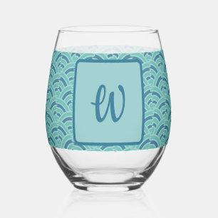 Water Arches Stemless Wine Glass