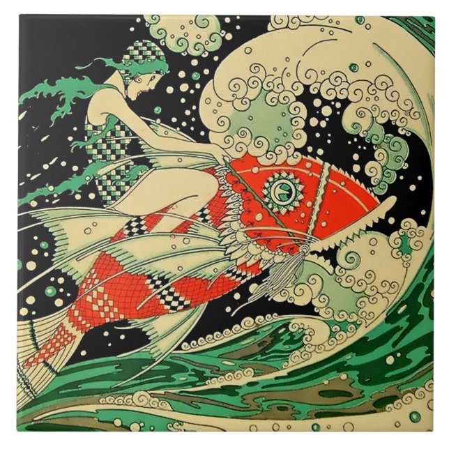 “Water” Art Deco By Jose Carlos Tile (Front)