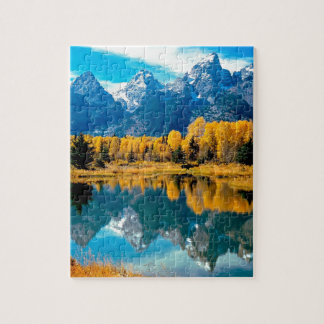 Water Autumn Grand Teton National Park Jigsaw Puzzle