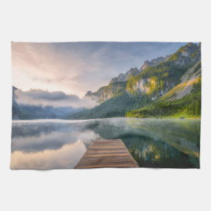 Water Azure Alpine Lake, Austria Kitchen Towel