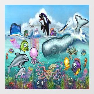 Water Babies Window Cling