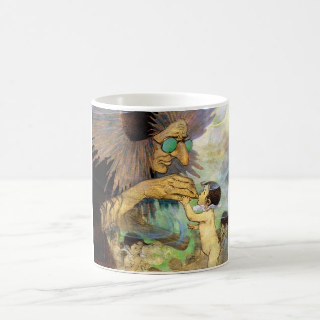 Water Baby and Fairy, Jessie Willcox Smith Coffee Mug (Center)