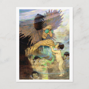 Water Baby and Fairy, Jessie Willcox Smith Postcard