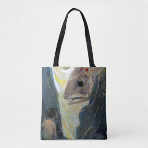 Water Baby and Fish, Jessie Willcox Smith Tote Bag