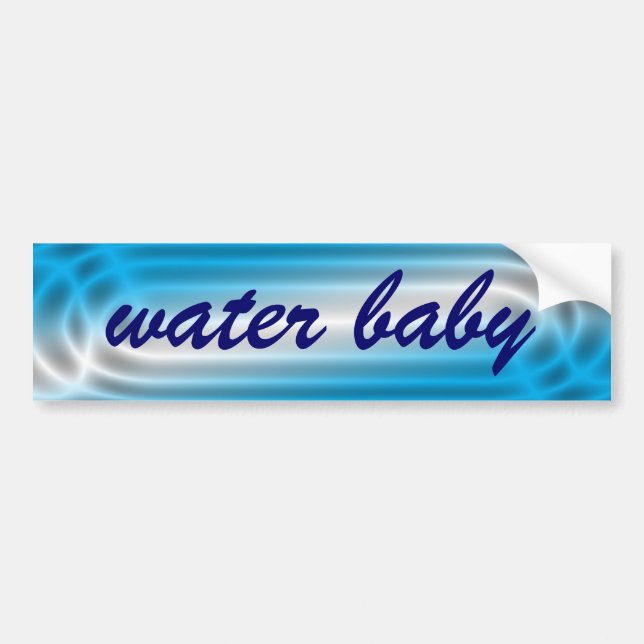 Water Baby Bumper Sticker (Front)
