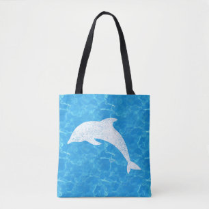 Water Baby Dolphin Tote Bag