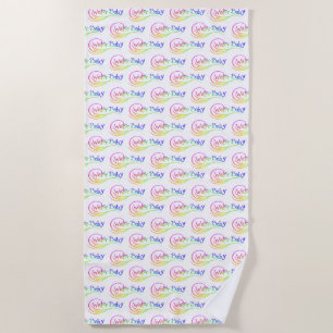 Water Baby logo serviette de plage