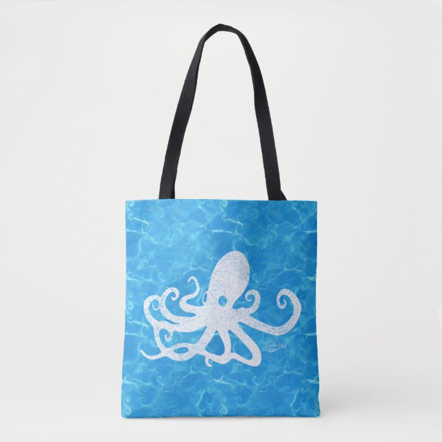 Water Baby Octopus Tote Bag (Front)