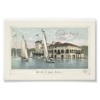 Water Baby Vintage Sailboats Photo Print