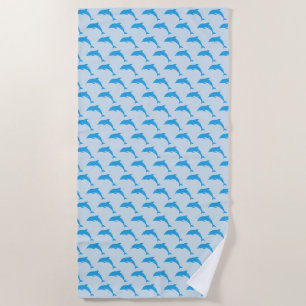 Water Baby - Water Dolphin Beach Blanket