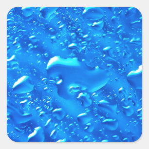 Water Background Square Sticker