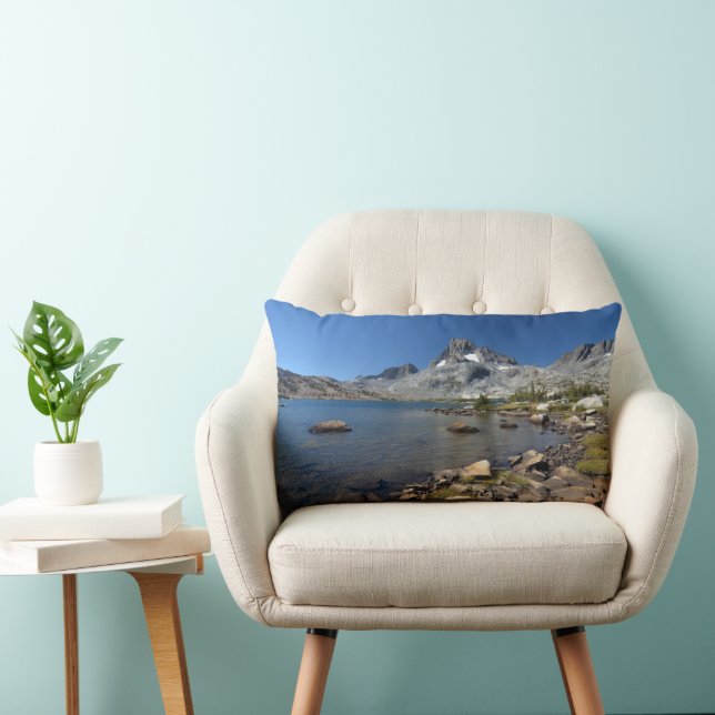 Water | Banner Peak Thousand Island Lake Lumbar Pillow (Chair)