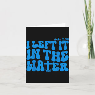 Water Baptism Acts 2_38 Christian  Card