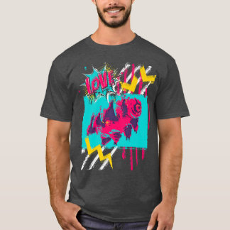 Water Bear Vintage Colourful Pop Art Tee 90s Distr