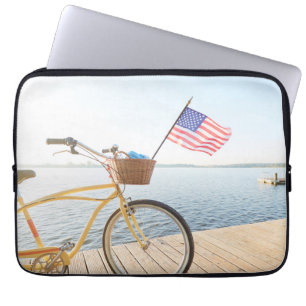 Water   Bicycle By the Lake Laptop Sleeve