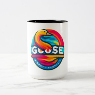 Water Bird Goose Two-Tone Coffee Mug