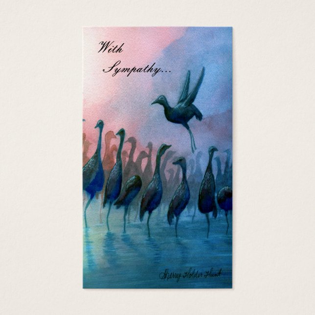 Water Birds, With  Sympathy... - Customized (Front)