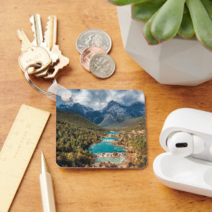 Water   Blue Moon Lake, China Keychain