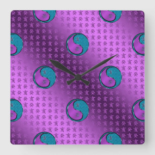 Water Boar Square Wall Clock