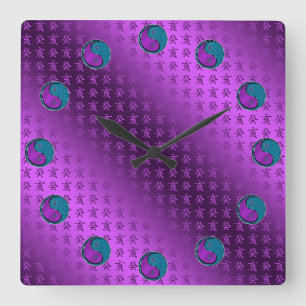 Water Boar Square Wall Clock