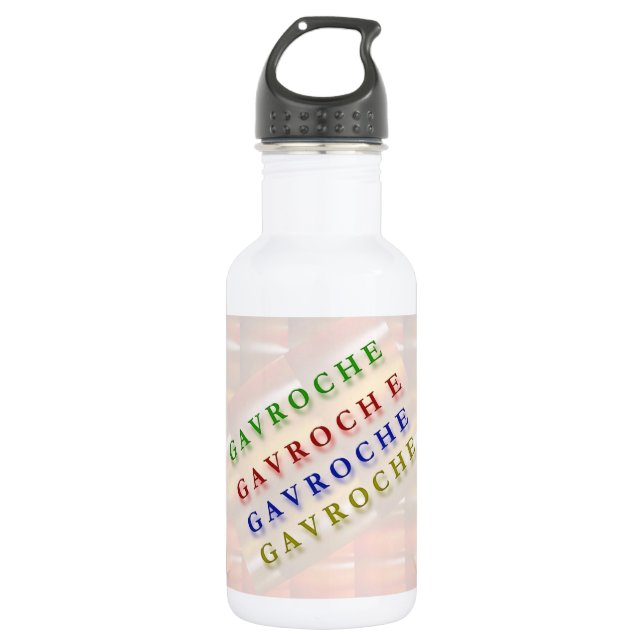 Water Bottle (18 oz) gavroche (Front)