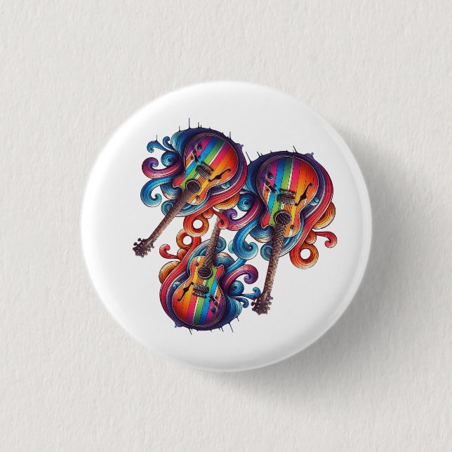 Water Bottle 1 Inch Round Button (Front)