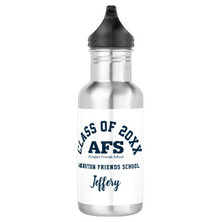 Water Bottle Abington Friends School Logo Custom