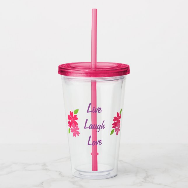 Water Bottle Acrylic Tumbler (Front)