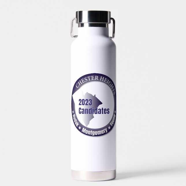 Water Bottle - CHB Dems Hudak Montgomery Young (Front)