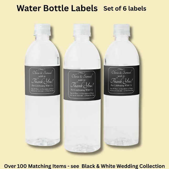 Water Bottle - Food & Beverage Label Set (Creator Uploaded)