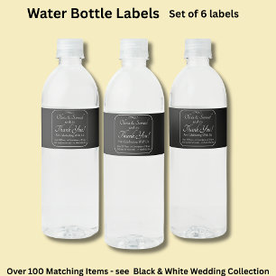 Water Bottle - Food & Beverage Label Set
