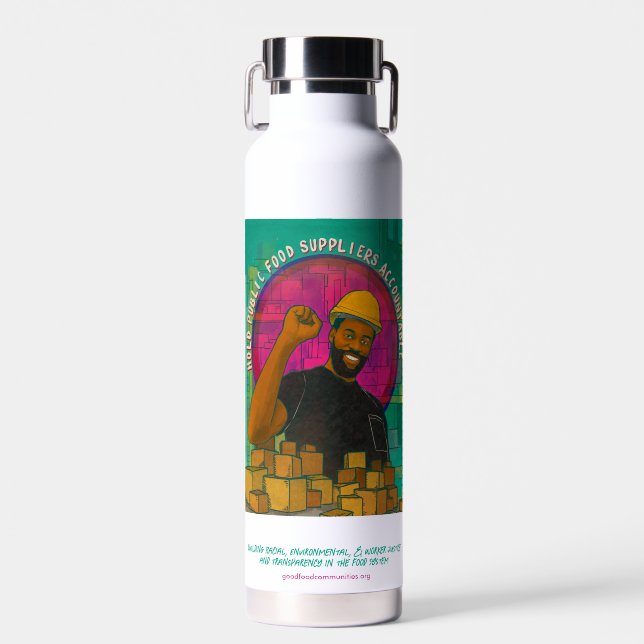 Water Bottle: Hold Public Suppliers Accountable Water Bottle (Front)