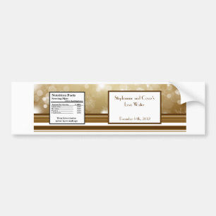 Water Bottle Label Christmas Copper Blur