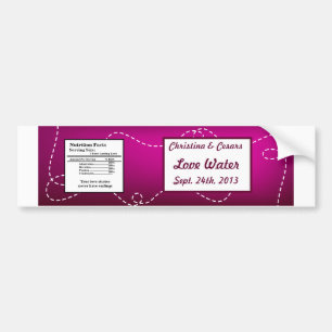 Water Bottle Label Paper Plane Purple Loop Purples