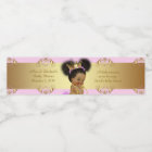 Water Bottle Labels,Sarah's baby shower,pink gold