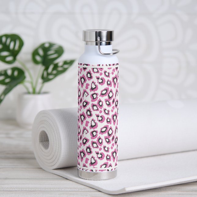 Water Bottle Leopard Print (Yoga)