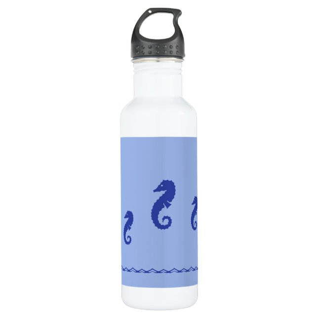 Water Bottle - Seahorses (Front)