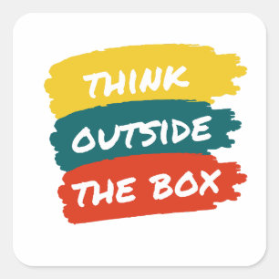 Water Bottle Square Sticker