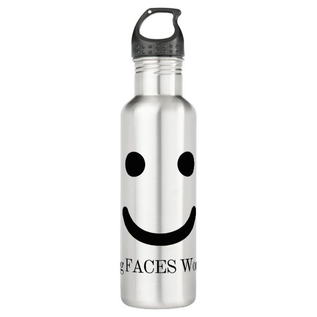Water Bottle, Stainless Steel, 24 oz 710 Ml Water Bottle (Front)