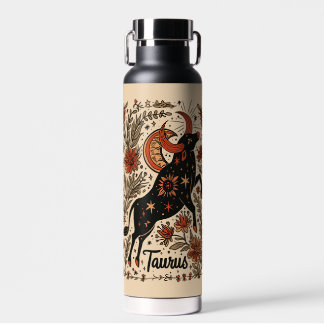 Water Bottle Taurus Celestial Zodiac Art