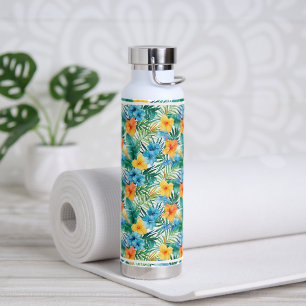 Water Bottle Tropical Palms