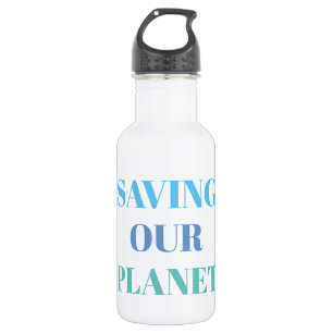 Water Bottle White - SAVING OUR PLANET