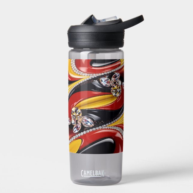 Water bottle with Belgian Colours Design (Left)