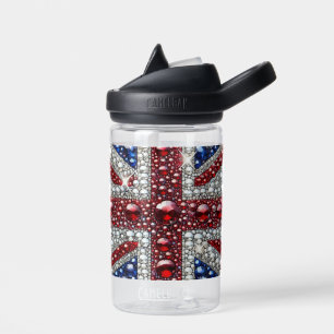 Water bottle with British Colours Design