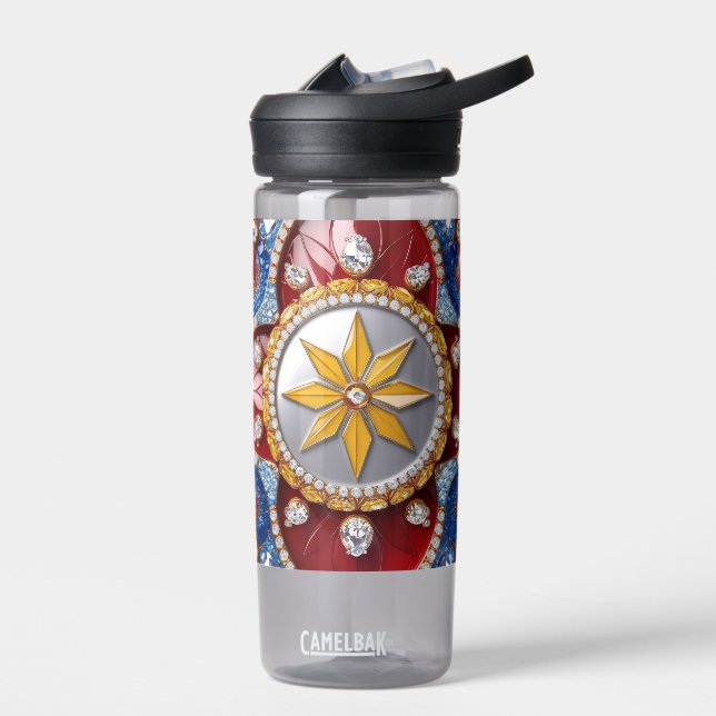 Water bottle with Colombian Colours Design (Left)