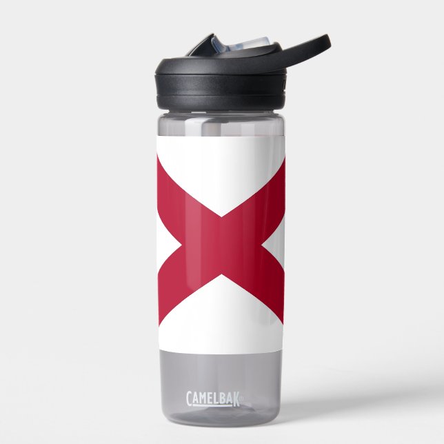 Water bottle with flag of Alabama, U.S. (Left)